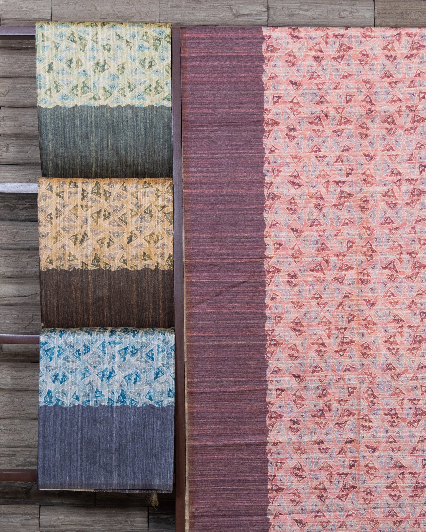 Ajrakh Design Digitally Printed Semi Tussar Saree