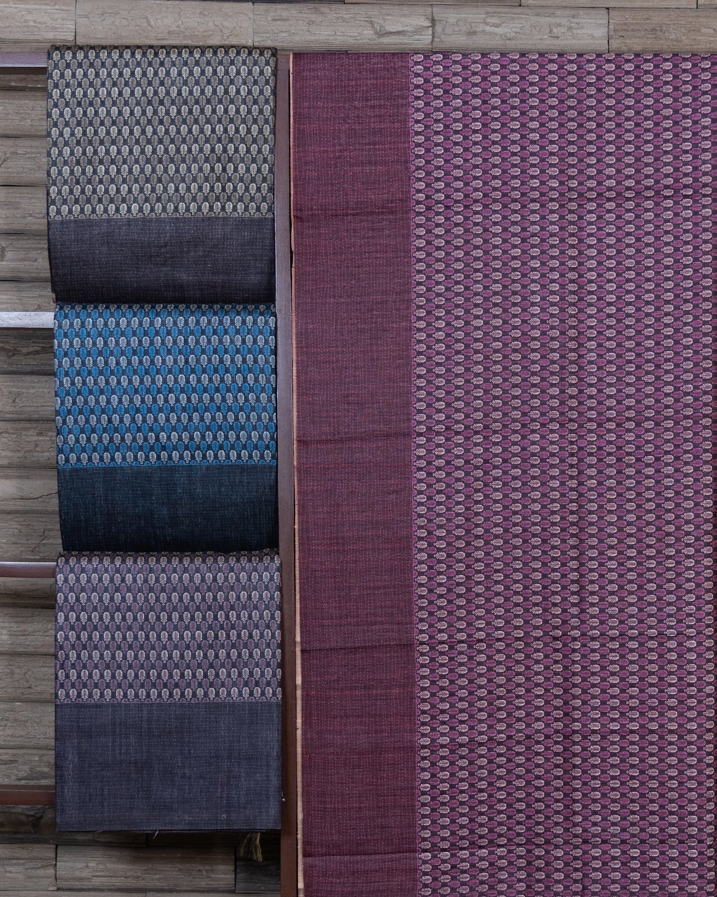 Four Set Semi Tussar Material Digitally Printed Small butis design in 4 Color.