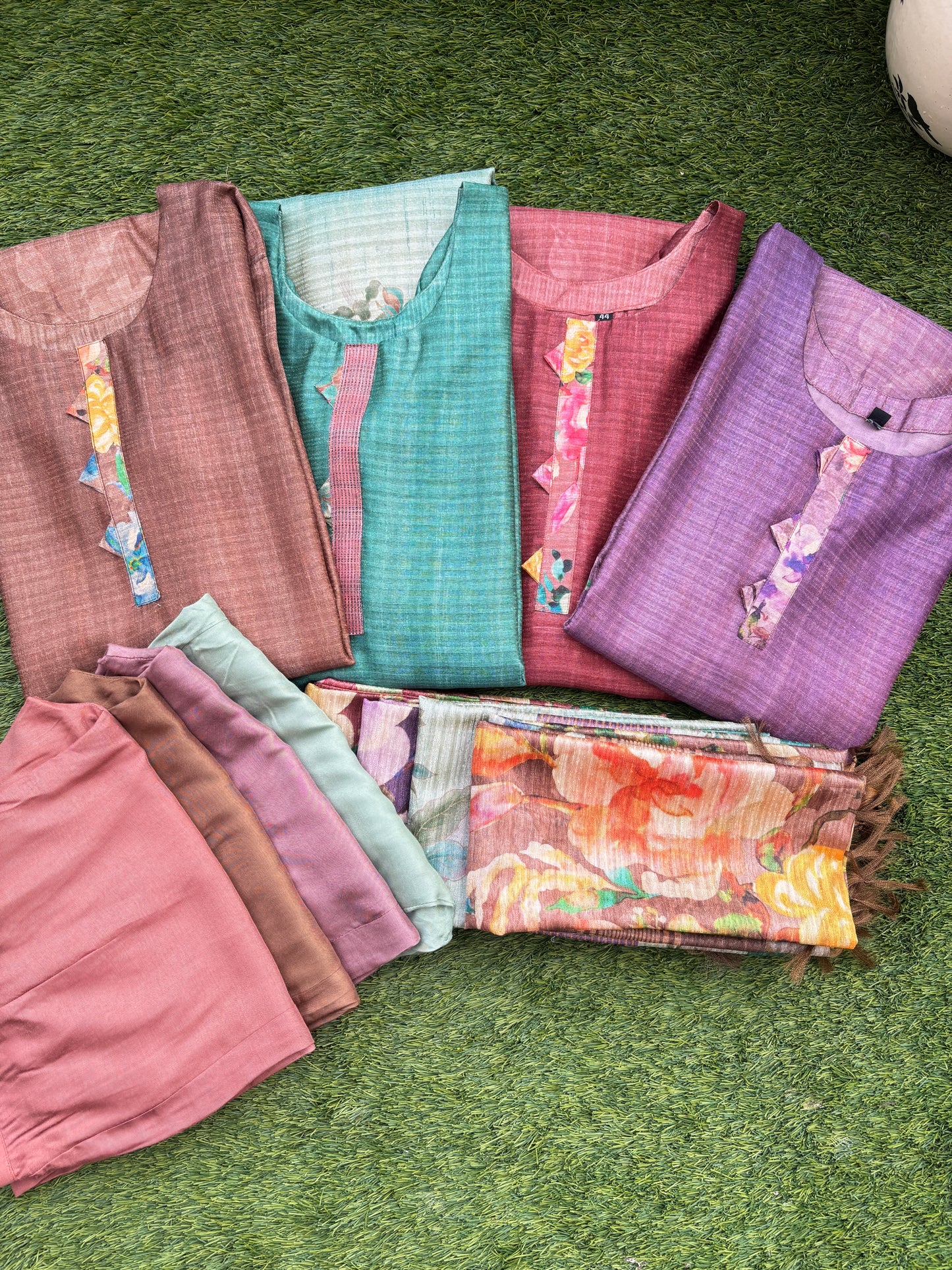 Matka Tussore 3 pc suit