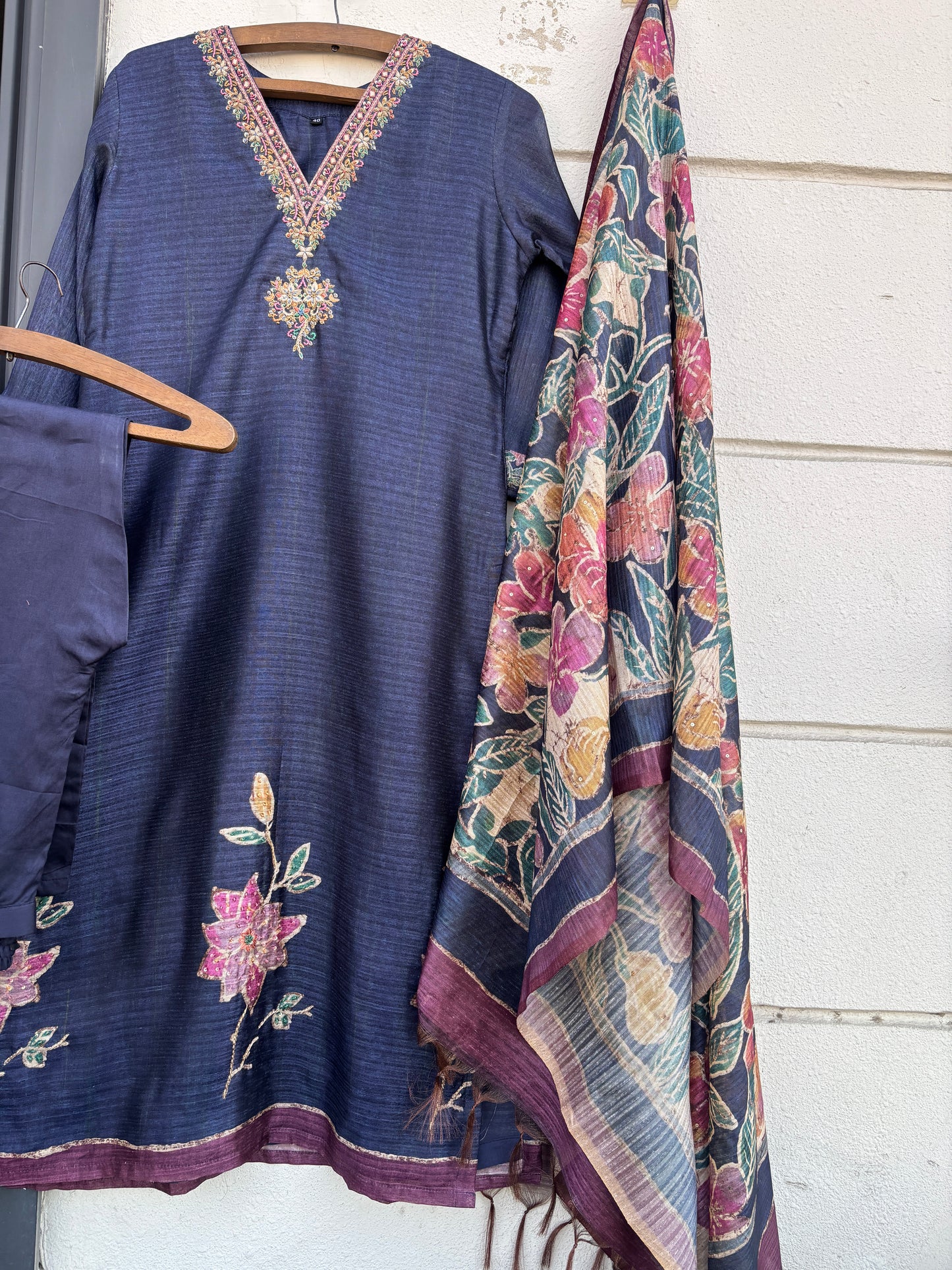 Matka Tussore 3 pc suit