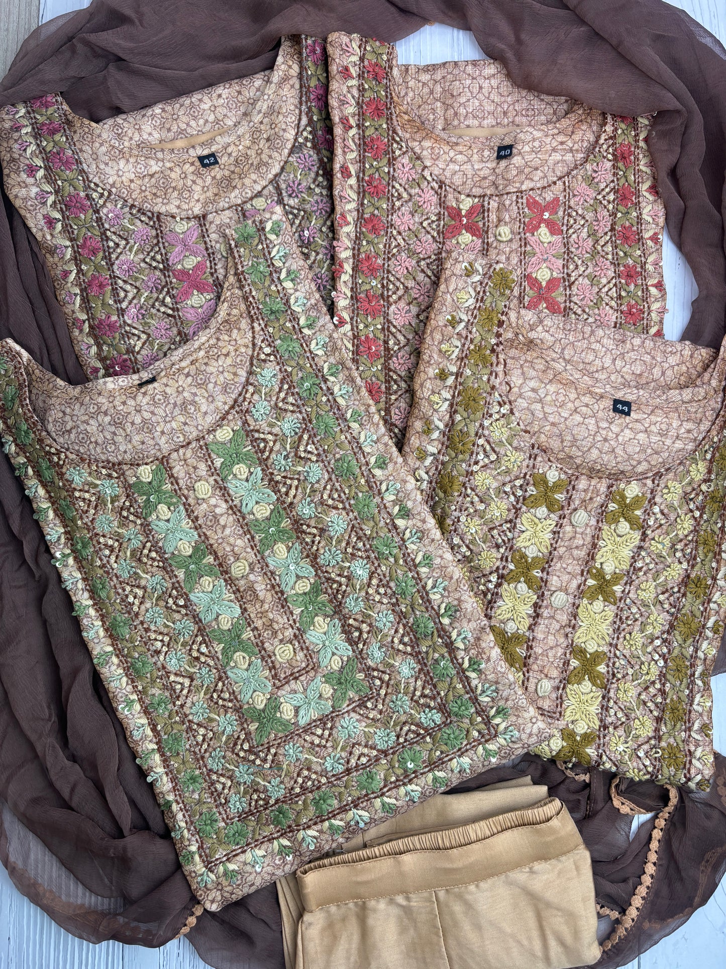 Matka Tussore 3 pc suit