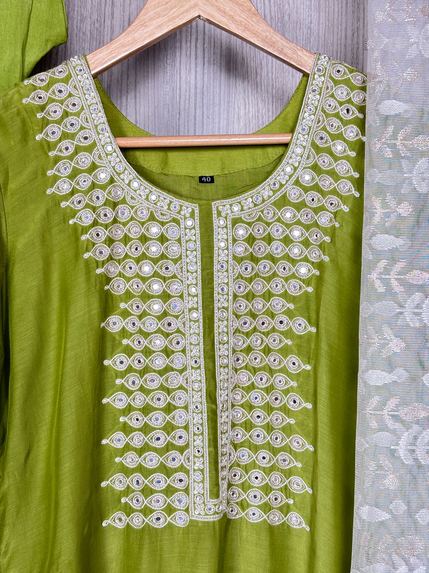 Muslin 3 pc kurta set