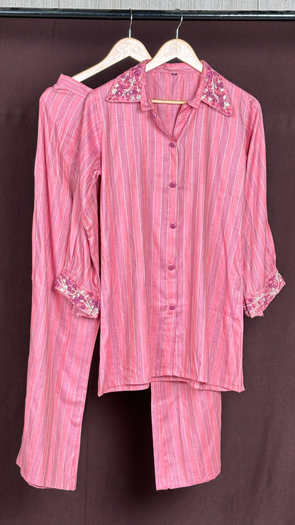 Cotton co ord sets in French knot work