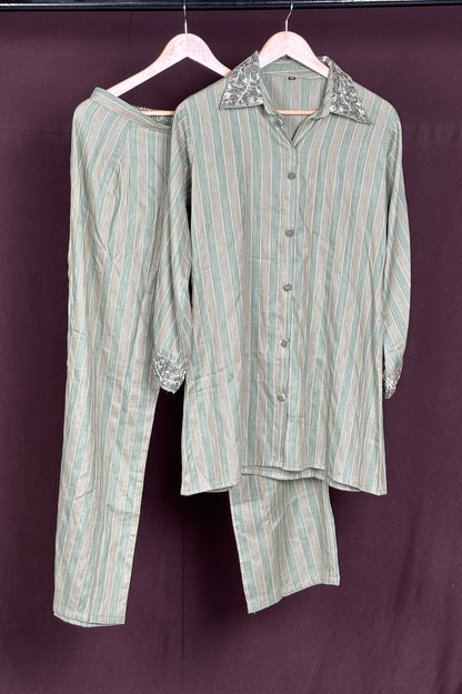 Cotton co ord sets in French knot work