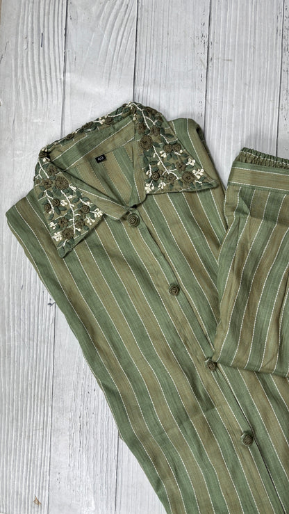 Cotton co ord sets in French knot work