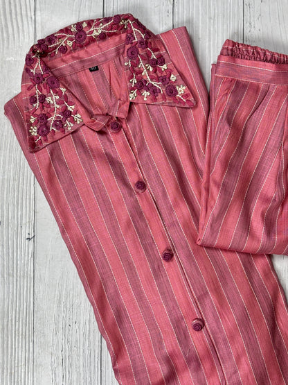 Cotton co ord sets in French knot work