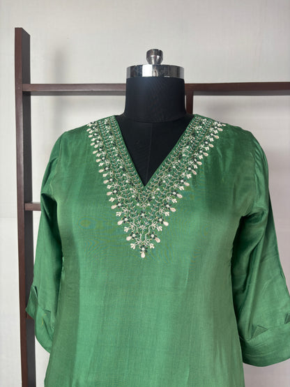 Muslin 3 Pc handwork suit