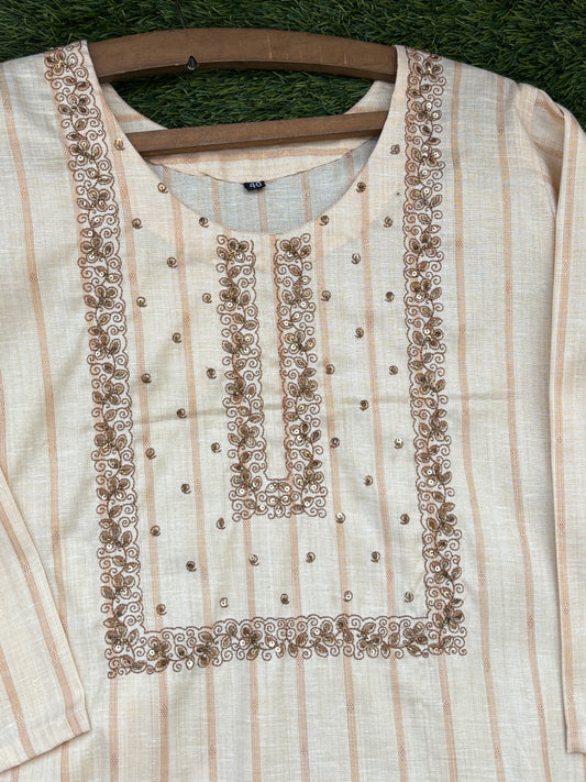 Cotton Handwork Kurtis.